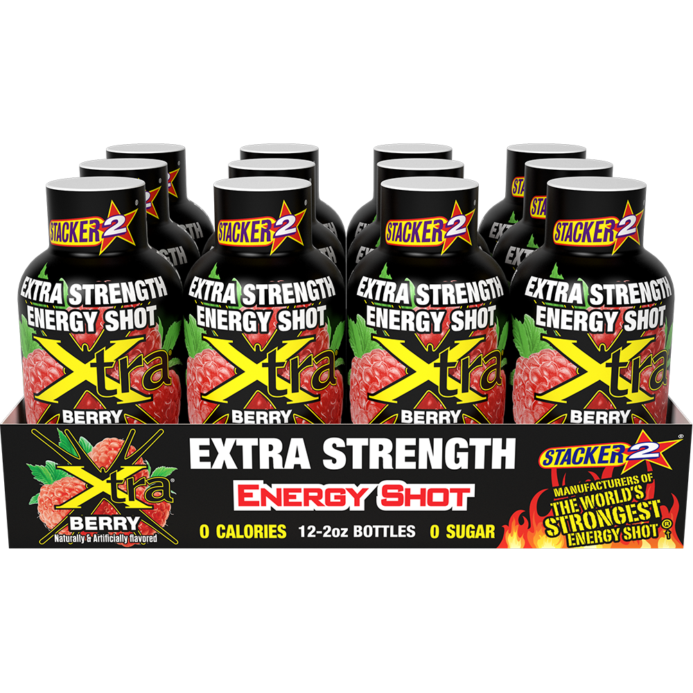 Xtra Energy Shots Extra Strength  (12pk - 2 oz Bottles)