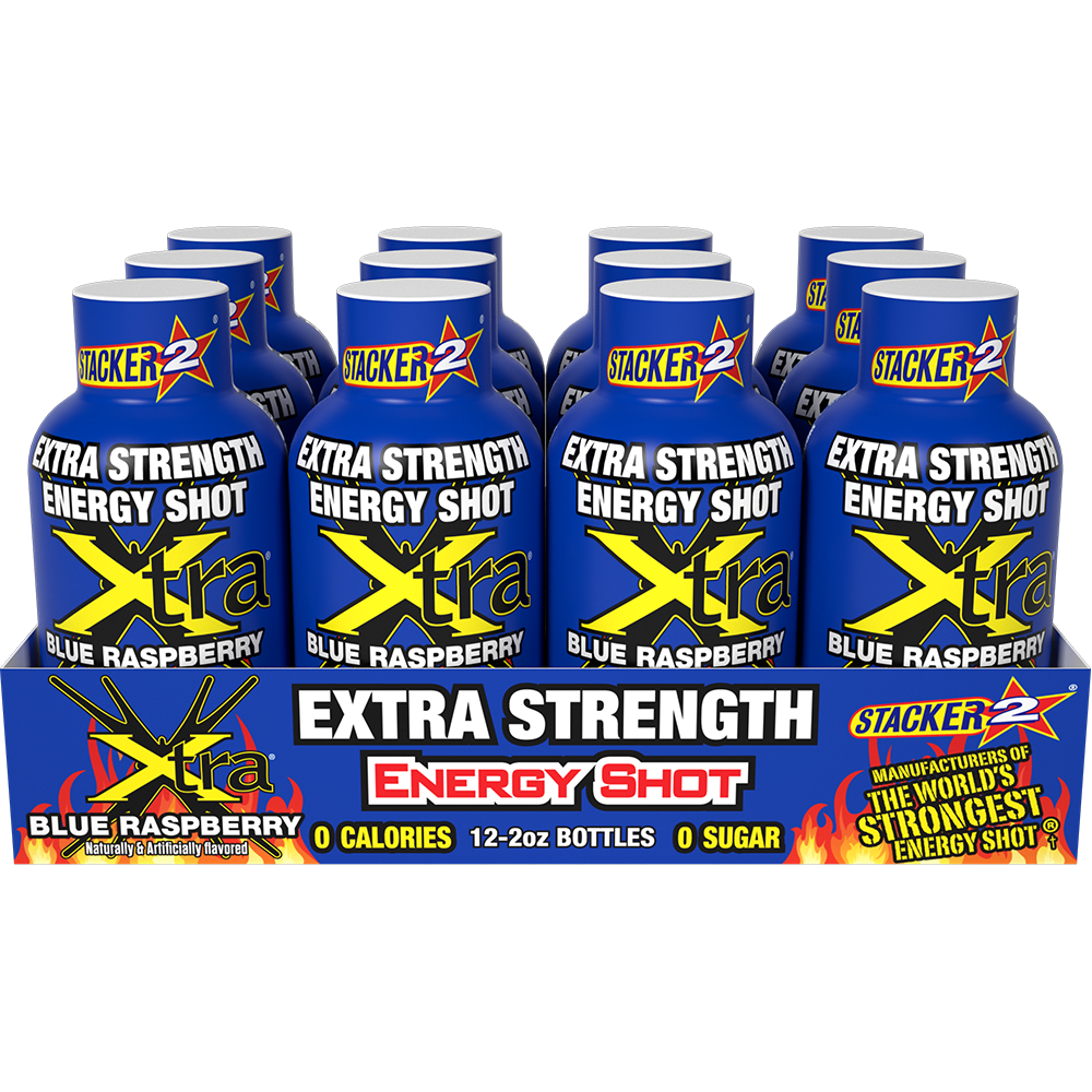 Xtra Energy Shots Extra Strength  (12pk - 2 oz Bottles)