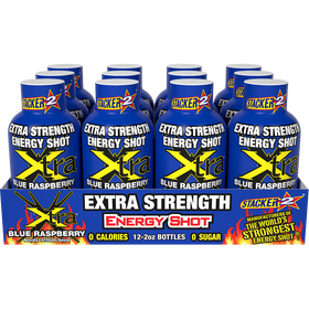 Xtra Energy Shots Extra Strength  (12pk - 2 oz Bottles)