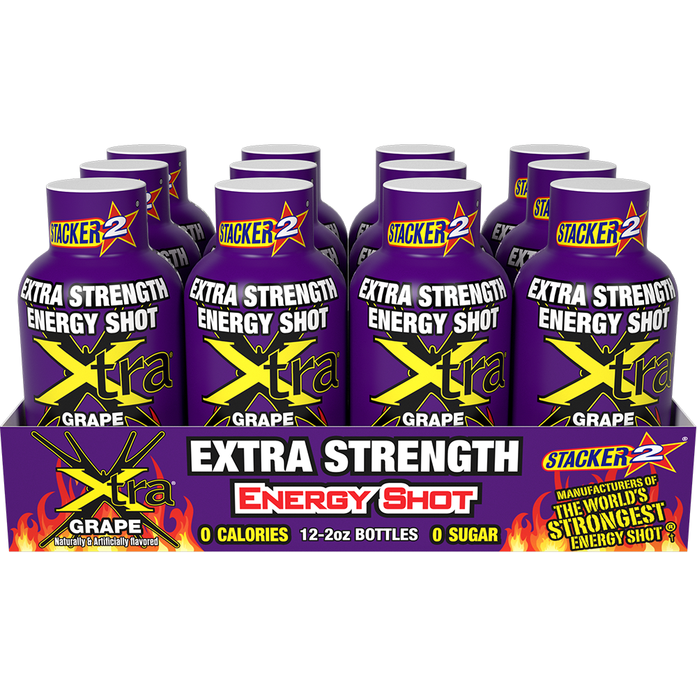 Xtra Energy Shots Extra Strength  (12pk - 2 oz Bottles)