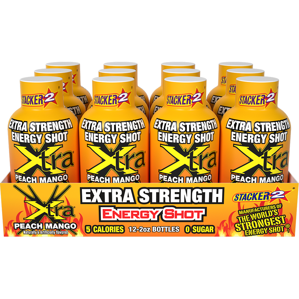 Xtra Energy Shots Extra Strength  (12pk - 2 oz Bottles)