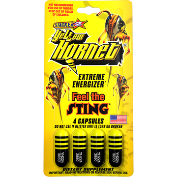 Stacker 2 Yellow Hornet Energy Pills – Fast Energy & Mental Focus - 0