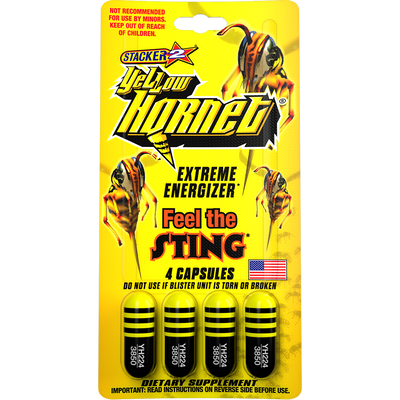 Stacker 2 Yellow Hornet Energy Pills – Fast Energy & Mental Focus - 0