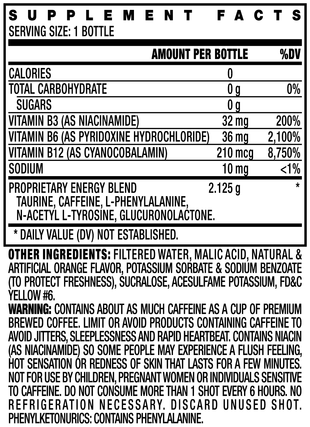 Stacker2 Energy Shots (12pk - 2 oz Bottles)