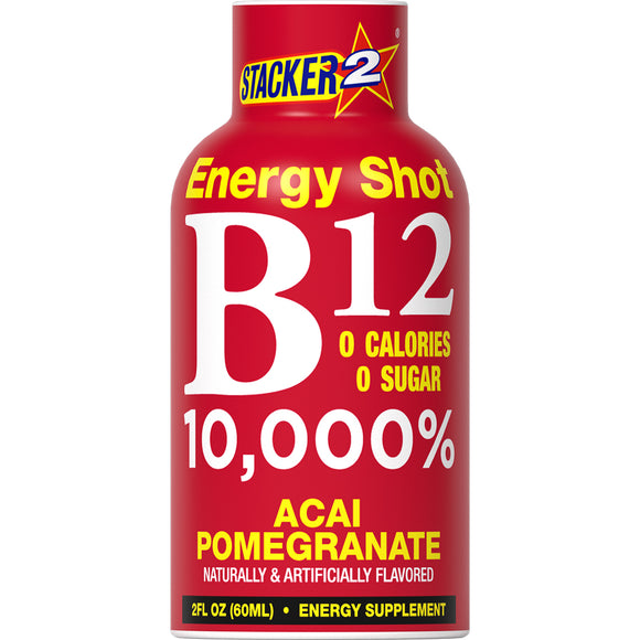 B12 Energy Shot 10,000% Daily Value (12pk - 2 oz bottles)