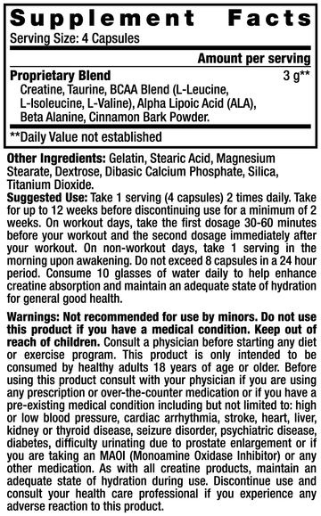 Creadrol-HCL (180 Capsules) - 0