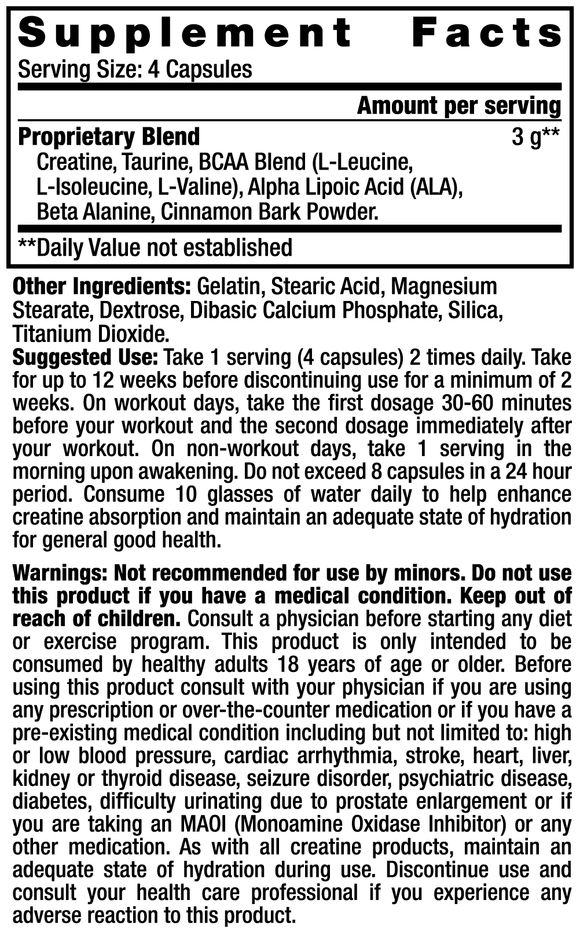 Creadrol-HCL (180 Capsules)