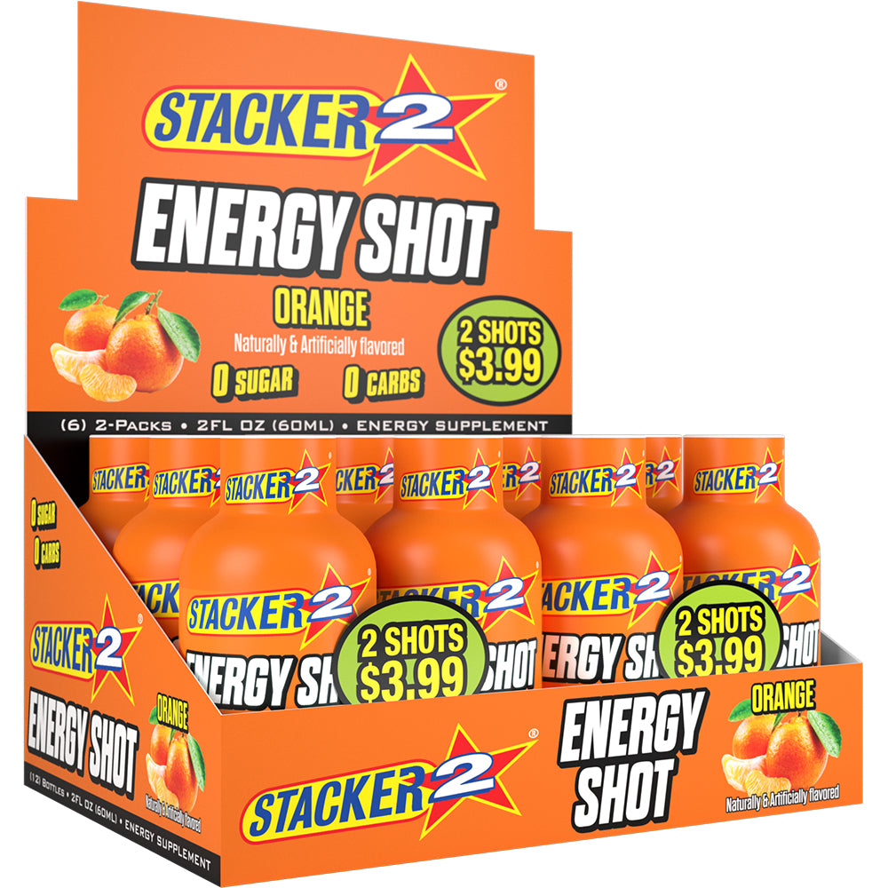 Stacker2 Energy Shots (12pk - 2 oz Bottles)