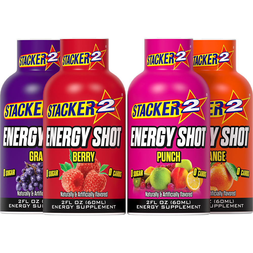 Stacker2 Energy Shots (12pk 2 oz Bottles)