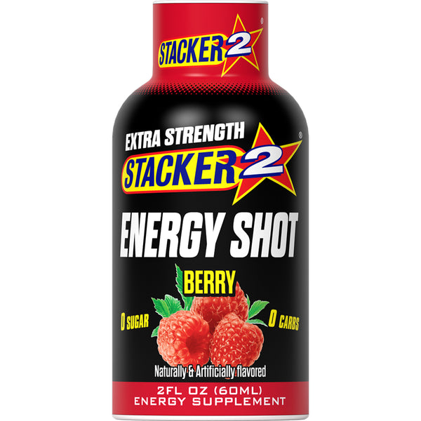 Stacker2 Energy Shots Extra Strength (12pk - 2oz Bottles)