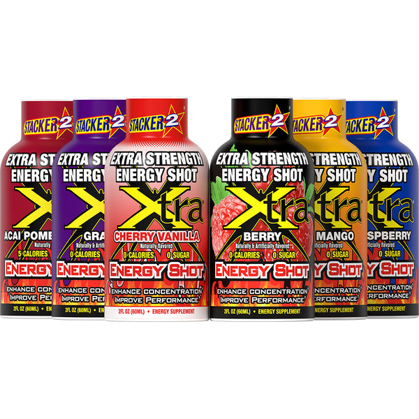 Xtra Energy Shots Extra Strength  (12pk - 2 oz Bottles)